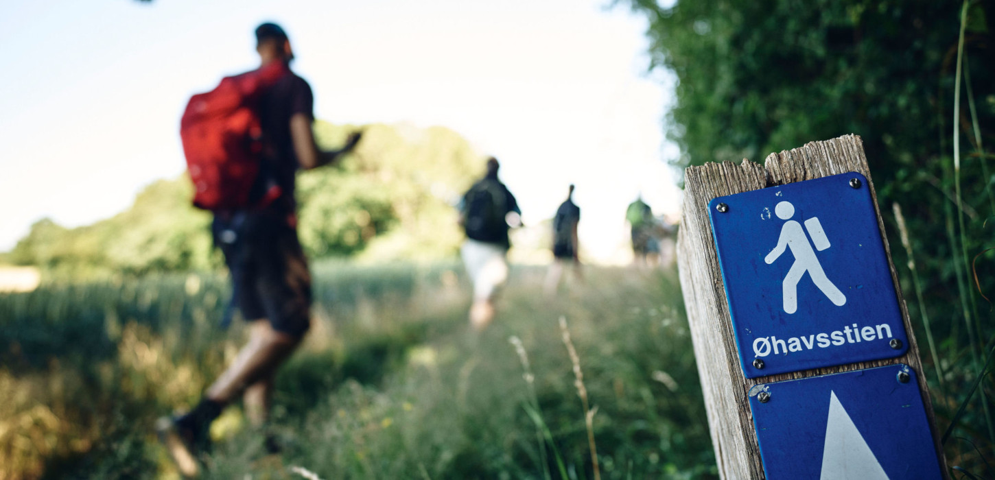 Øhavsstien på Sydfyn øhavsskilt